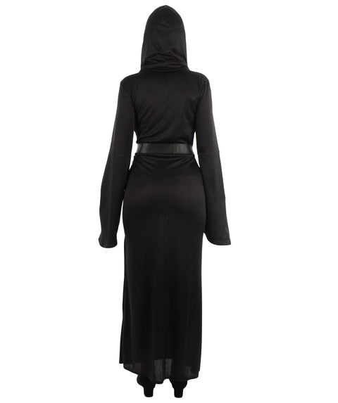 Adult Women Grim Reaper Costume | Black Halloween Costume