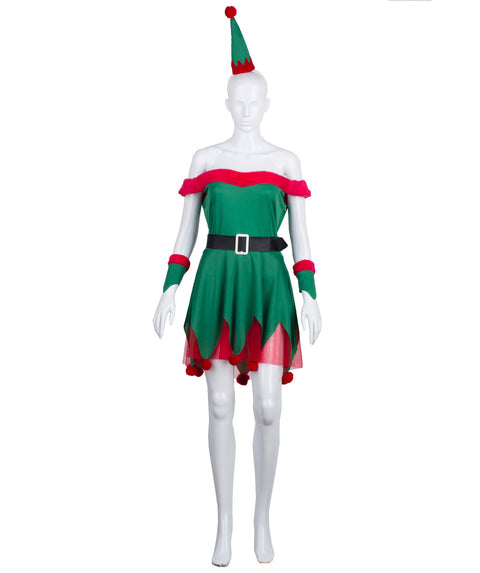 Women Elf Holiday Costume