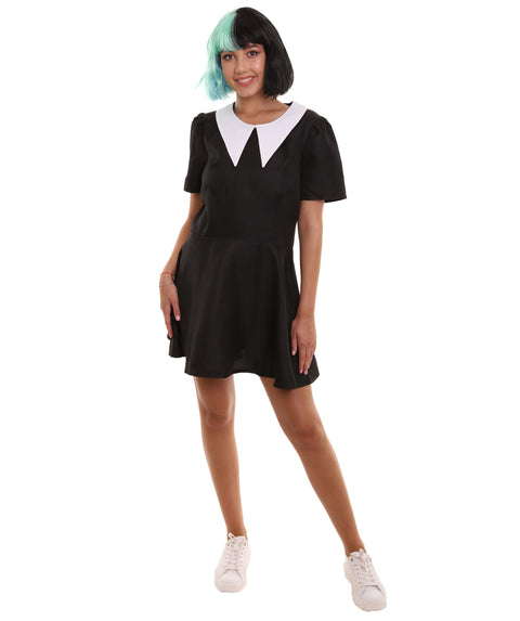 Adult Women's Gothic Darling Dress Celebrity Costume | Black Cosplay Costume
