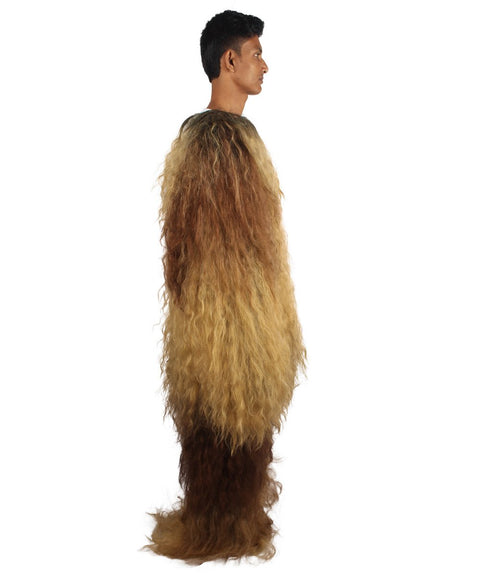 Adult Men Long Hairy Warrior Ape Military Leader Resistance Fighter Costume, Cosplay Costume Collections