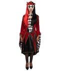 Adult Women GOTHIC VENETIAN Costume | Red & Black Halloween Costume