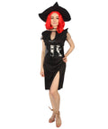 Adult Women Bat Witch Costume | Black Halloween Costume