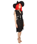 Adult Women Bat Witch Costume | Black Halloween Costume