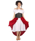 Adult Women Victorian Slasher Costume | White & Red Cosplay Costume