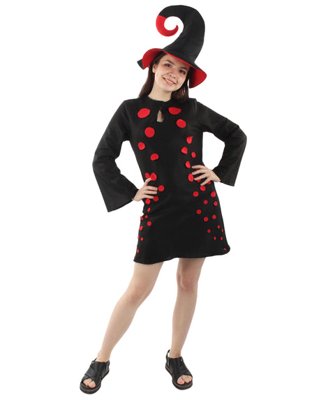 Adult Women Gaming Squid Costume | Black & Red Cosplay Costume.