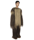 Long Hairy Elder Warrior Ape Military Leader Resistance Fighter Costume | Brown & Blonde Cosplay Costume