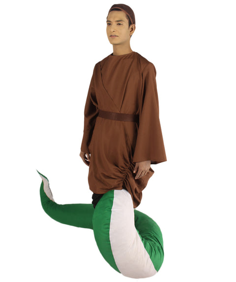 Serpant Monk | Men's White Brown and Green Straight Serpant Monk Cosplay Halloween Costume