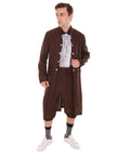 Adult Men's USA Founding Father Historical Costume, Almost Brown Halloween Costume