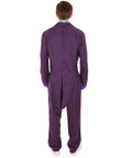Adult Men's Deluxe Clown Purple Suit Costume | Multi color Halloween Costume