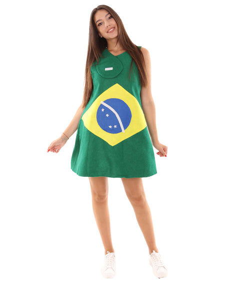 Brazil Flag Trolls Costume