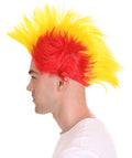 Red Yellow Mohawk Wig