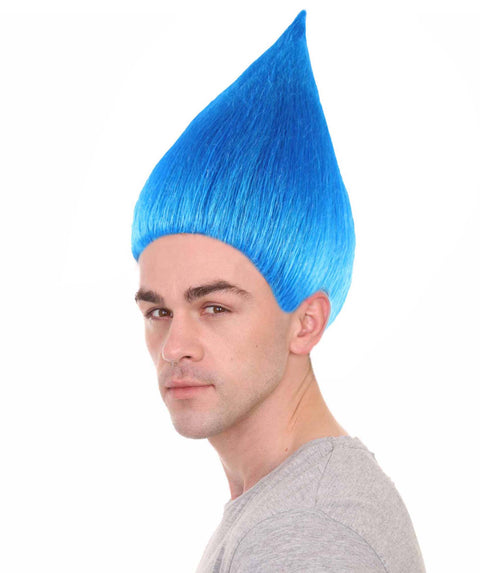 Unisex Troll Wig Collection , Assorted Colors Lots of Color Choices, Premium Breathable Capless Cap