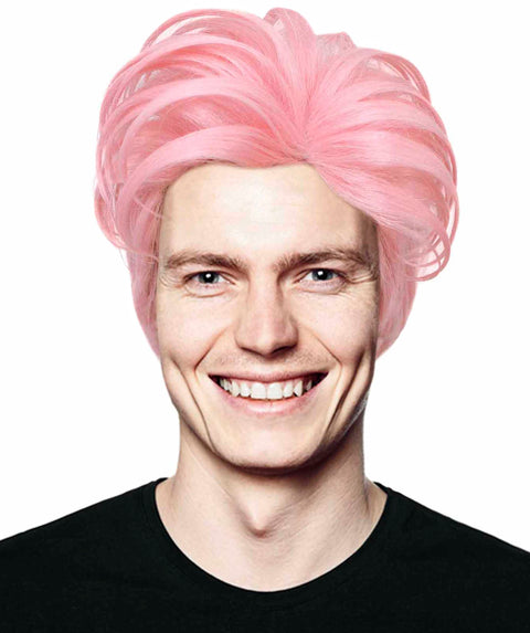 90's Rave Guy Pink Wig