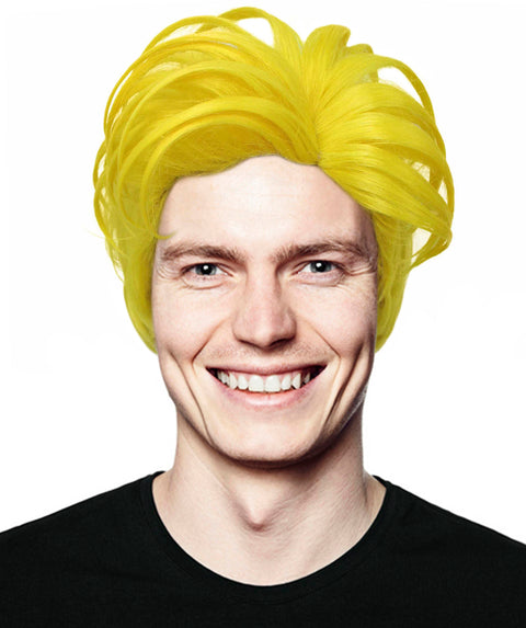 90's Rave Guy Yellow Wig