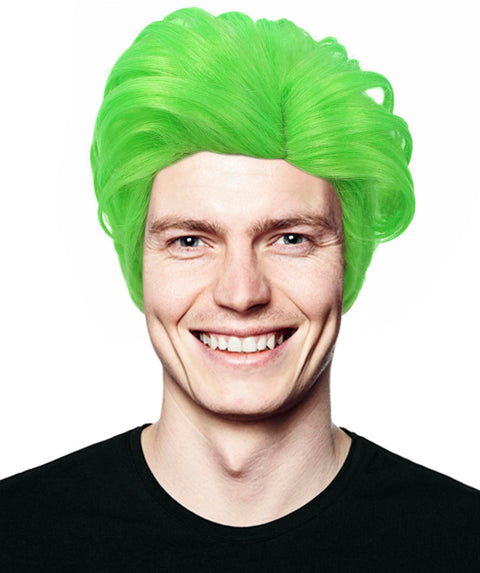 90's Rave Guy Light Green Wig