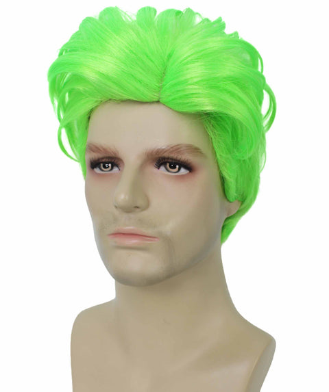 90's Rave Guy Light Green Wig