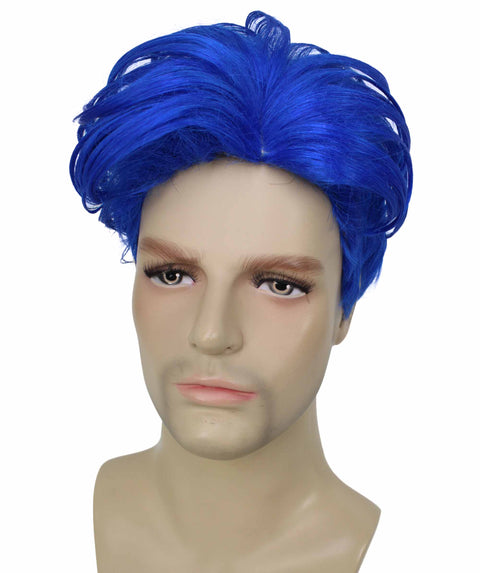 90's Rave Guy Dark Blue Wig
