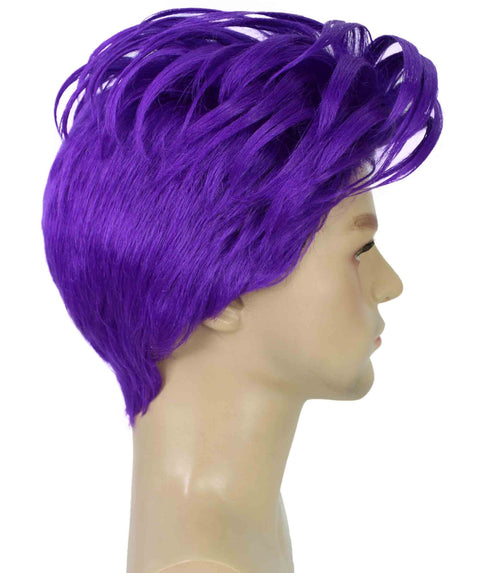 90's Rave Guy Purple Wig