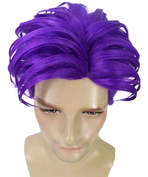 90's Rave Guy Purple Wig