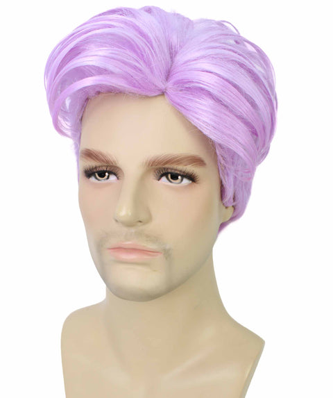 90's Rave Guy Light Purple Wig