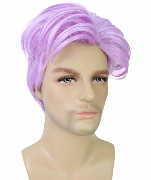 90's Rave Guy Light Purple Wig