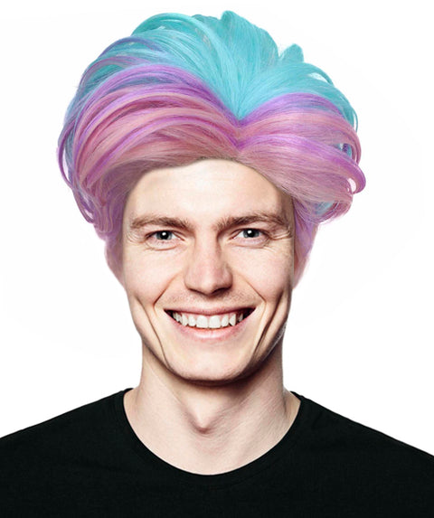 90's Rave Guy Mixed Pink Wig