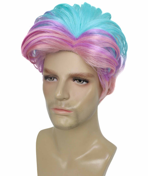 90's Rave Guy Mixed Pink Wig
