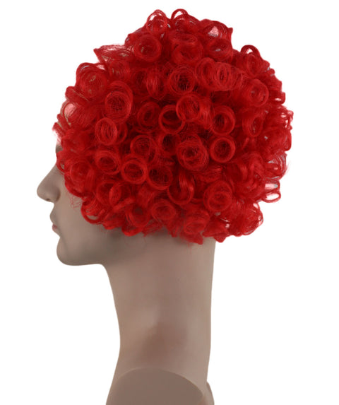 Clown Red Scary Wig
