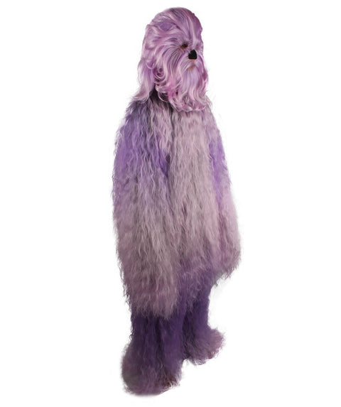 Purple Unisex Long Hairy Warrior Ape Military