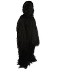 Black Unisex Long Hairy Warrior Ape Military