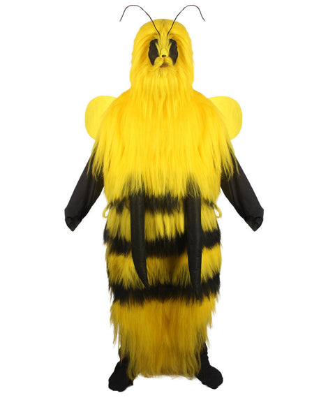 Unisex Long Hairy BEE  Leader Resistance Fighter Cosplay Costume and Wig Bundle