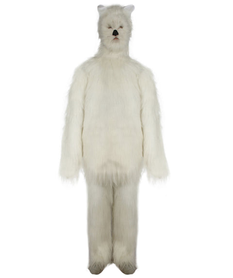 White Furry Cat Cosplay Costume