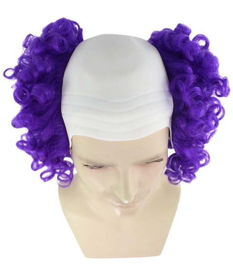 Mens Scary Bald Clown Curly Wigs