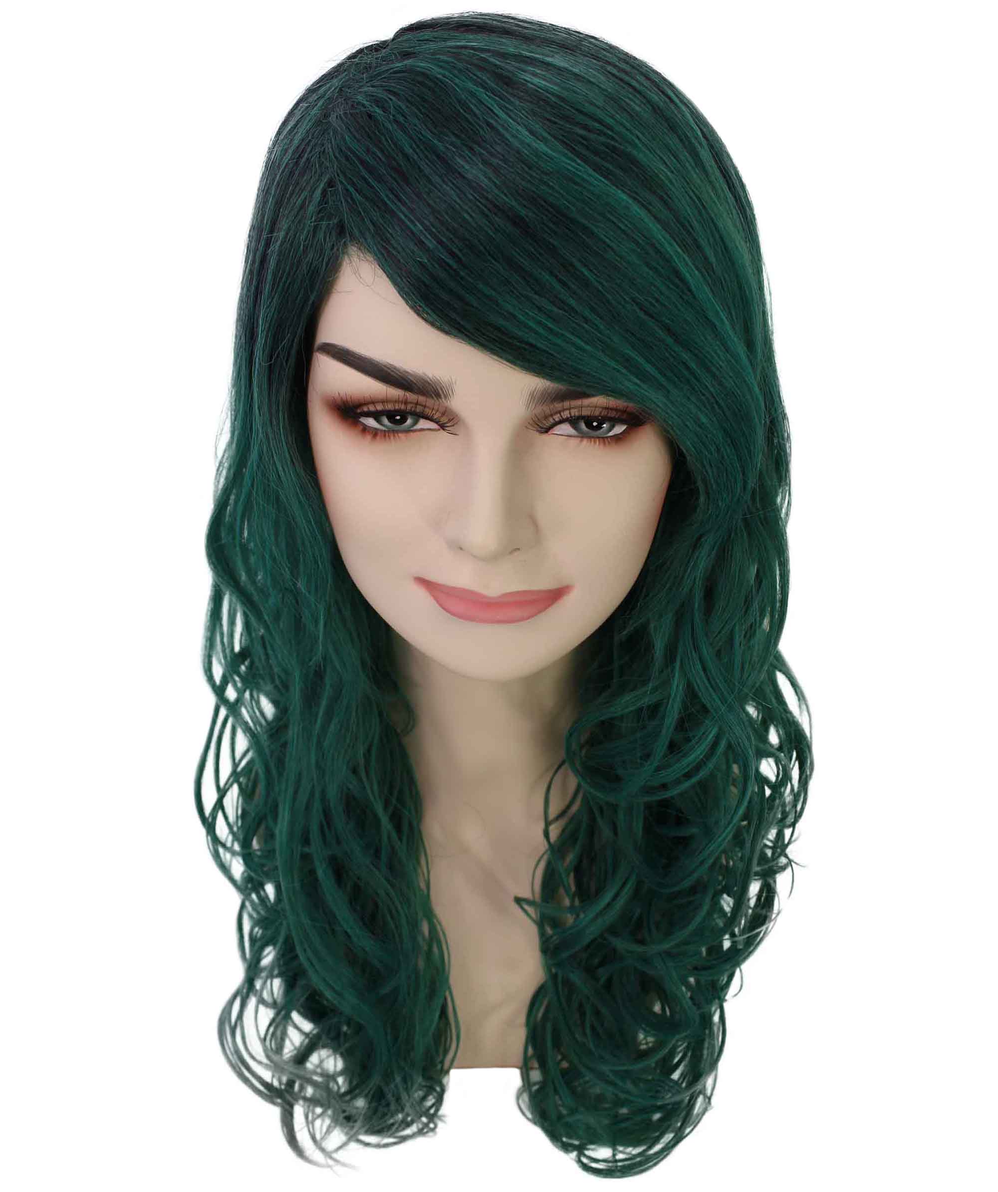 Tri Color Color Wig Women's Carnival Mardi Gras Tri-Color Wavy Style Cosplay Wig ...