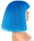 Neon Blue Wigs 