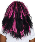 Vampiress Black And Pink Womens Wig | Super Size Jumbo Ghost Horror Wig | Premium Breathable Capless Cap
