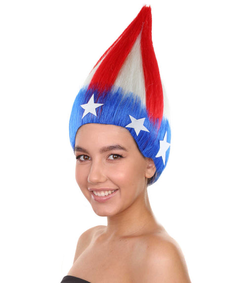 Fun Troll Wigs| Multiple Snack and Flag Options | Premium Breathable Capless Cap