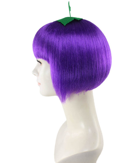 Grape Womens Wig | Short Purple Wig | Premium Breathable Capless Cap