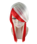 Red White Two-Toned Wig