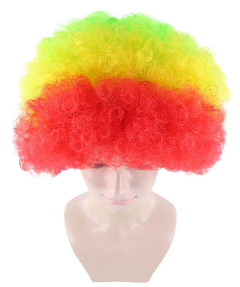 rainbow afro wig