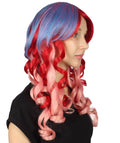 Long Ombre Colorful Wig