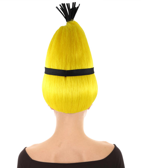 Animation Yellow Unisex Wig | Tall Cartoon Film Series | Premium Breathable Capless Cap