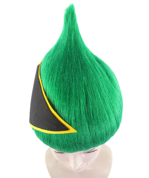 National Pride Green Sport Wig