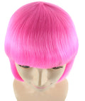 Modern Pink Lady Bob Medium Cosplay Halloween Wig