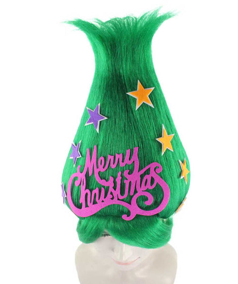 Green Christmas Tree wig