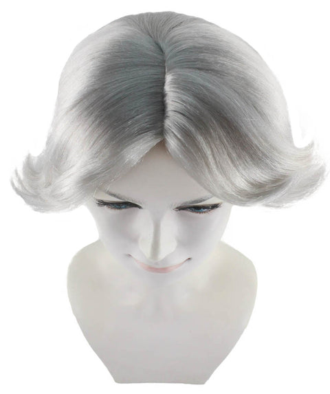 20s glitz & glamour grey wig from upper side