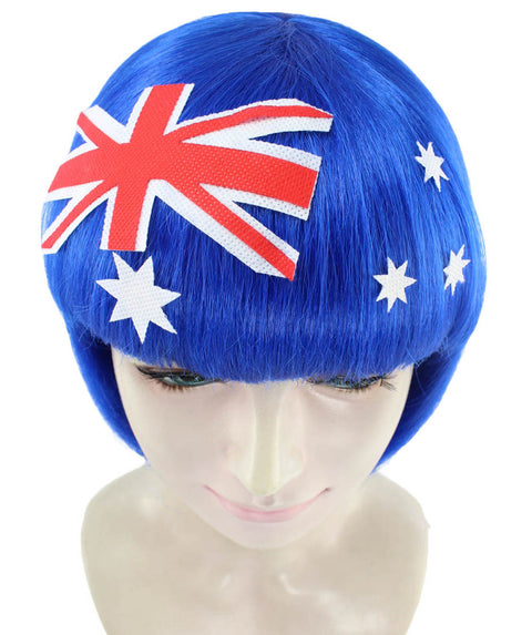 Australia Flag Bob Wig