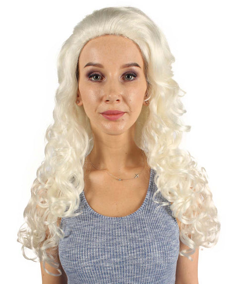 Colonial Lady Blonde Curly Cosplay Wig