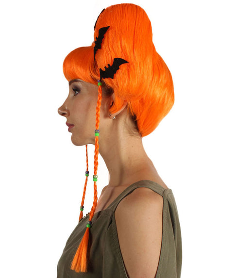 Womens Bat Angel Multi color Halloween Wig | Premium Breathable Capless Cap