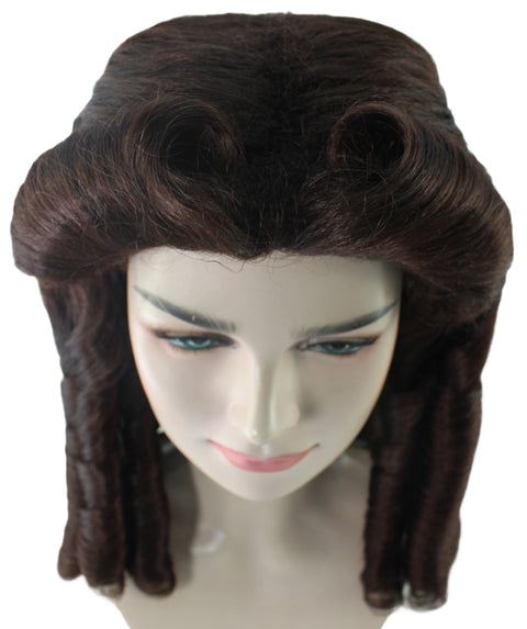 Dark Brown Colonial Lady Wig